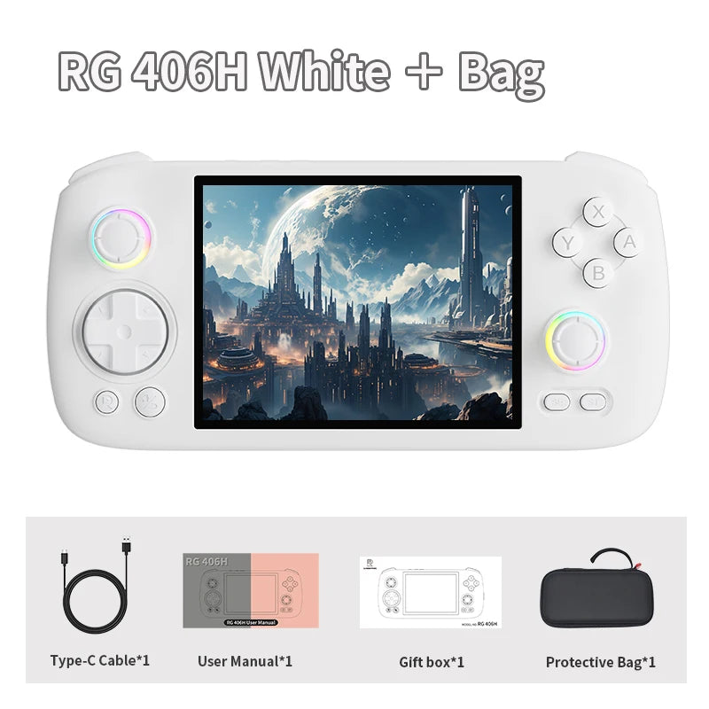 ANBERNIC RG 406H Handheld Game Console 4" IPS Multi-touch Screen Android 13 RG406H Retro Video Games Players Support FOTA Update