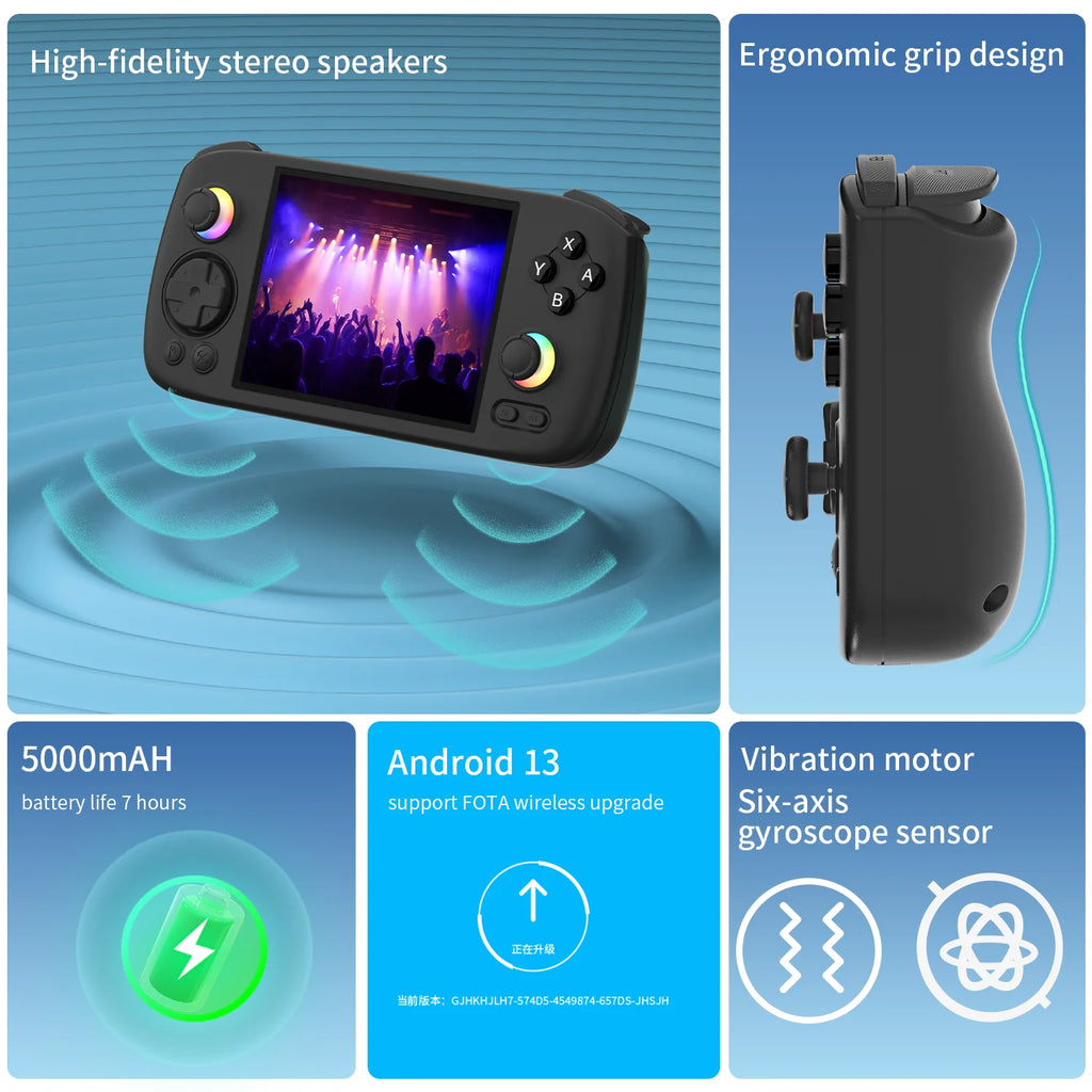 ANBERNIC RG 406H Handheld Game Console 4" IPS Multi-touch Screen Android 13 RG406H Retro Video Games Players Support FOTA Update