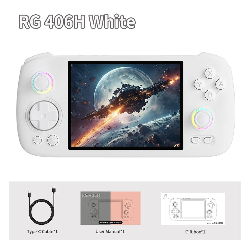 ANBERNIC RG 406H Handheld Game Console 4" IPS Multi-touch Screen Android 13 RG406H Retro Video Games Players Support FOTA Update